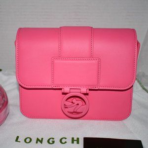 Longchamp Small Boxtrot Colors Leather Crossbody Bag in Candy #10174HBWP73 NWT